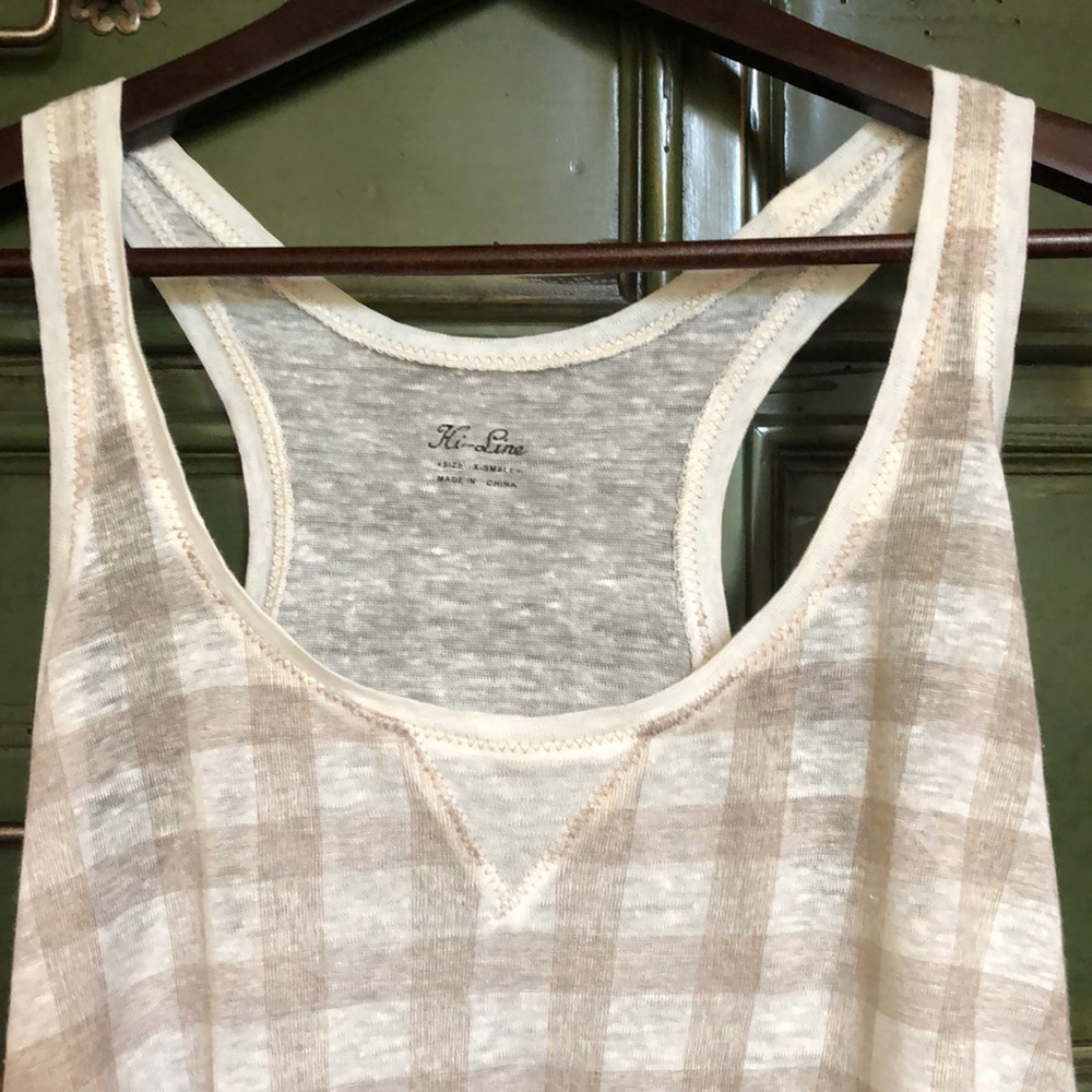 MADEWELL LINEN RACERBACK TANK - Picture 3 of 5